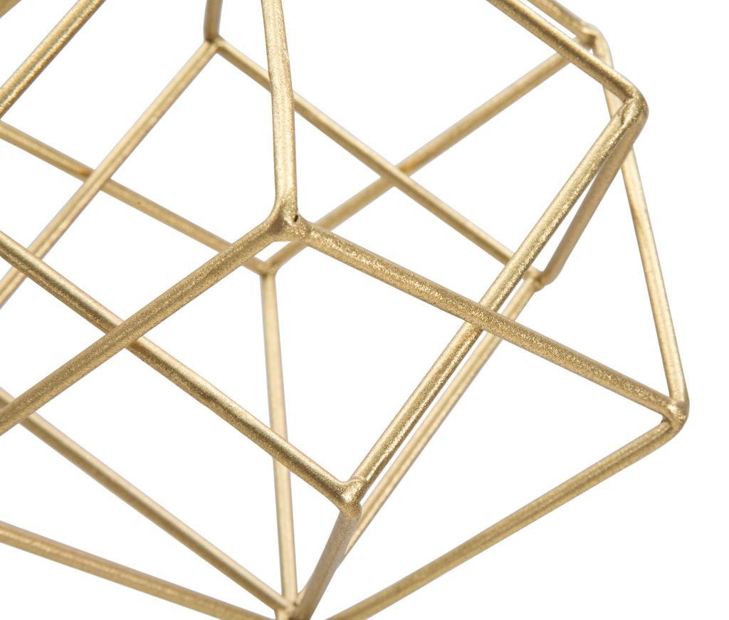 Geometrikus asztali dekoráció 50 cm , arany-fehér - CARRES - Butopêa termék 2. képe
